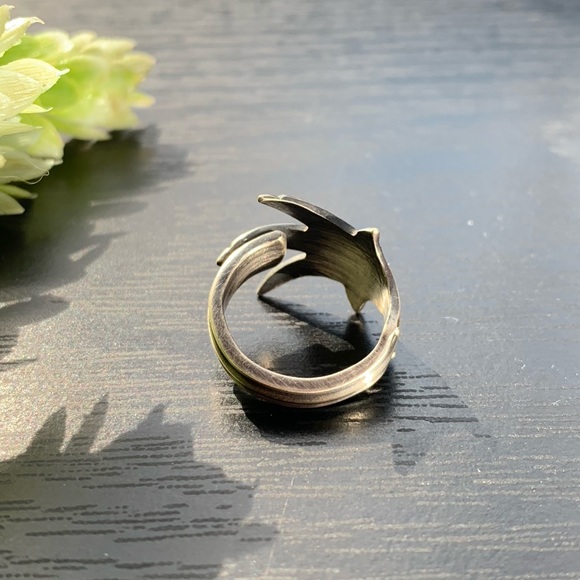 Sterling Claw Spoon Ring Silver Antique Gothic Jewelry Talon - Picture 7 of 11